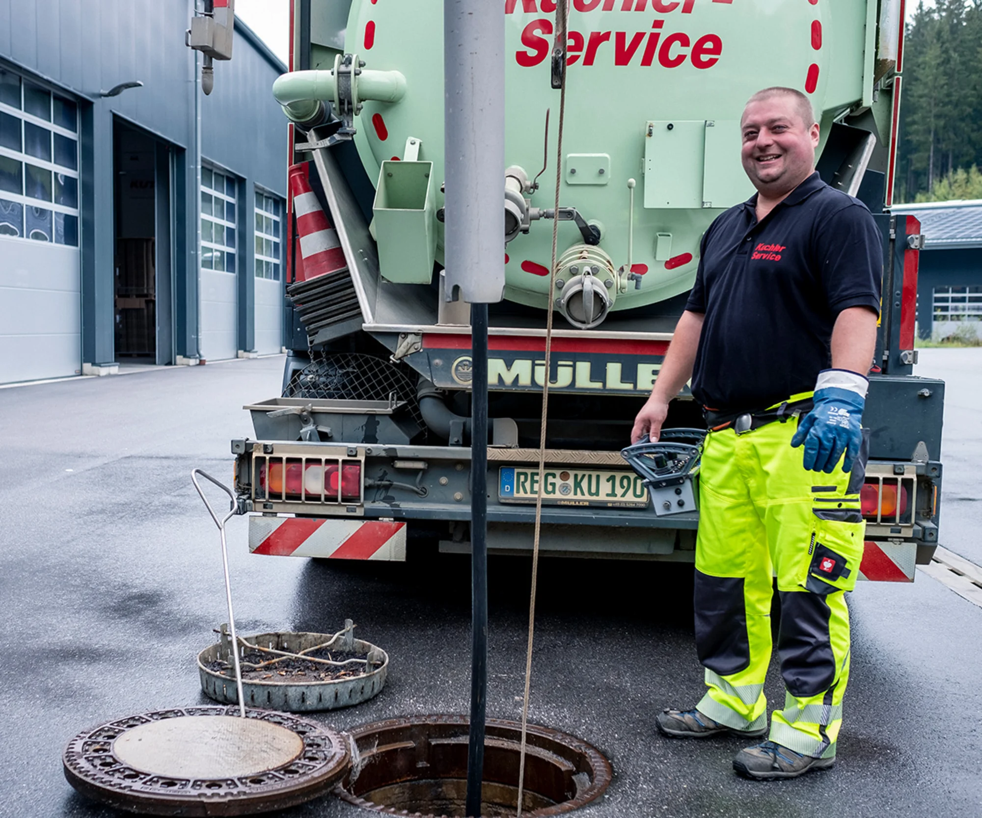 Saugbaggerarbeiten bei präziser Freilegung